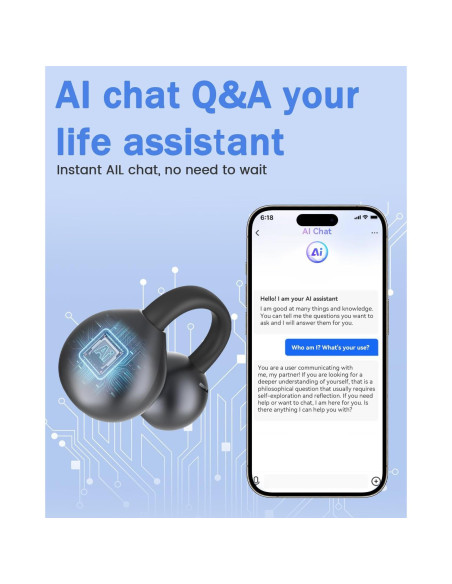 Auriculares de Traducción ANSTEN M79 AI, 134 Idiomas, Bluetooth