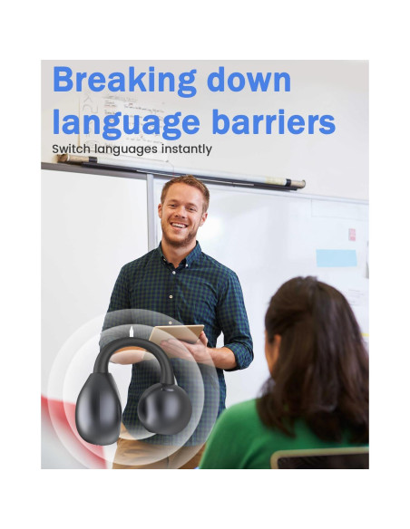 Auriculares de Traducción ANSTEN M79 AI, 134 Idiomas, Bluetooth