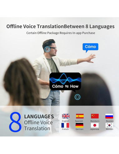 Auriculares Traductores AI M95 - Traducción en 144 Idiomas
