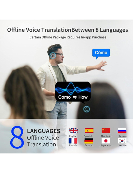 Auriculares Traductores AI M95 - Traducción en 144 Idiomas
