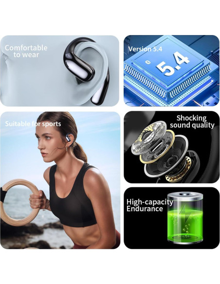 Auriculares Traductores AI Genérico A38 Rosa 144 Idiomas