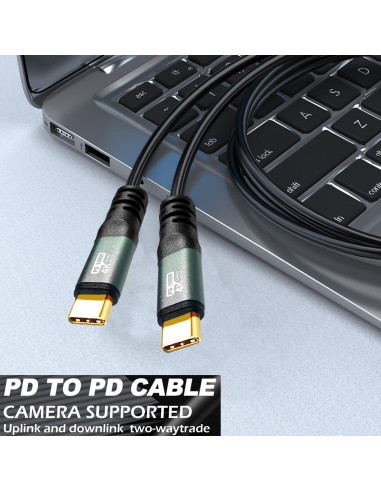 Cable USB-C a USB-C YOTETION 12m 4K@60Hz 100W Carga Rápida