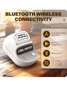 Impresora de Etiquetas HPRT T20 Portátil Bluetooth 5.08 cm 2