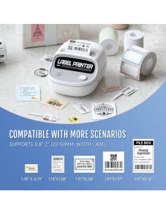 Impresora de Etiquetas PRT T20 Bluetooth 2 Pulgadas RFID Blanca 2