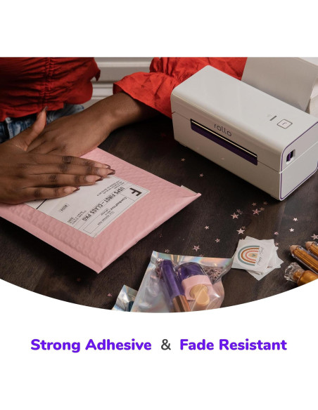 Rollo de Etiquetas Térmicas 4x6 Rollo - 500 Plegadas Adhesivas