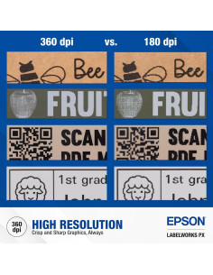 Impresora de Etiquetas Inalámbrica Epson LW-C610PX 24mm 2