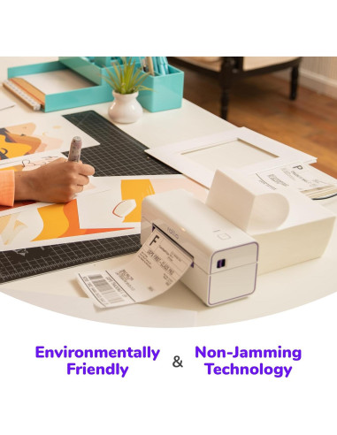 Rollo de Etiquetas Térmicas 4x6 Rollo - 500 Plegadas Adhesivas