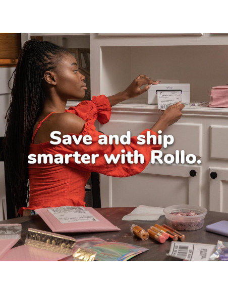 Rollo de Etiquetas Térmicas 4x6 Rollo - 500 Plegadas Adhesivas