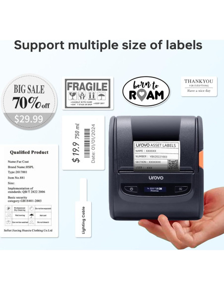 Impresora de Etiquetas Térmicas UROVO K329 Bluetooth WiFi Impresora de Etiquetas Térmicas UROVO K329 Bluetooth WiFi