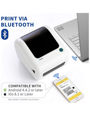 Impresora de Etiquetas Térmicas Bluetooth JADENS JD-168BT 4x6