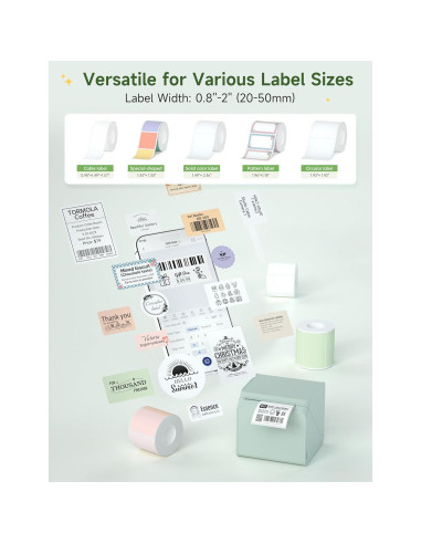 Impresora de Etiquetas HPRT T260LR Térmica Bluetooth 2" Verde