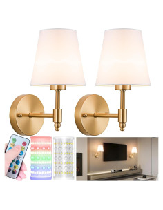 Juego de Apliques de Pared Inalámbricos Nekhung RGB 10000mAh