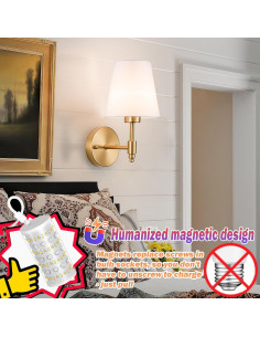 Juego de Apliques de Pared Inalámbricos Nekhung RGB 10000mAh 2