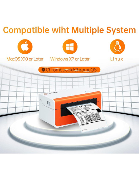 Impresora de Etiquetas K Comer CX418 150mm/s 4x6 Térmica