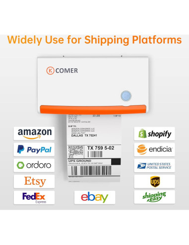 Impresora de Etiquetas K Comer CX418 150mm/s 4x6 Térmica