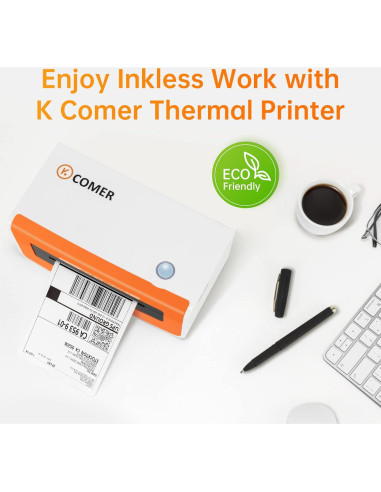 Impresora de Etiquetas K Comer CX418 150mm/s 4x6 Térmica