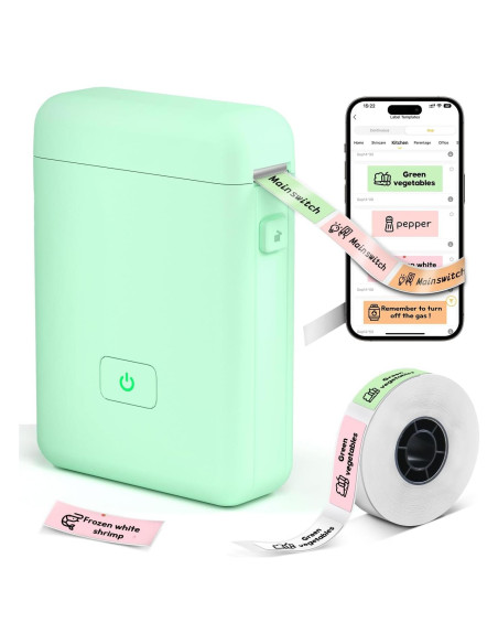 Impresora de Etiquetas Bluetooth HP2-S Portátil Verde