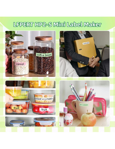 Impresora de Etiquetas Bluetooth HP2-S Portátil Verde