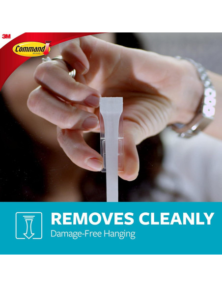 Ganchos de Baño Command BATH33-SN-ES, Niquel Satinado, 4 Piezas