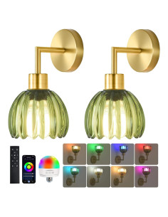 Apliques de Pared Vintage WLQCWL Set de 2 Dorados 12 Colores