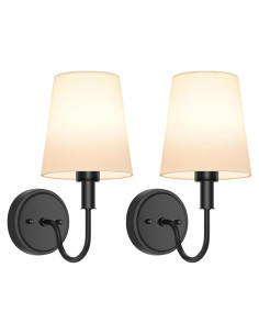 Aplique de pared recargable Odnora LED RGB con control remoto - 2 unidades