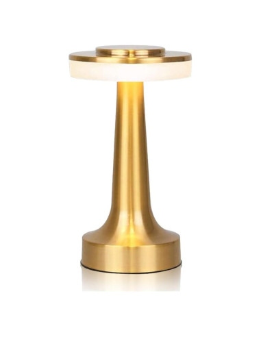 Lámpara de Mesa LED Inalámbrica JHPGEOE Dimmable 3 Colores