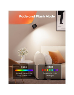 Aplique de Pared LED Joyzy 2 Pack RGB Recargable 360 2