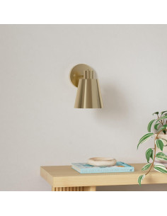 Juego de 2 Apliques de Pared LED Dorados con Control Remoto 2