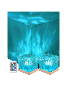 Lámpara de Lava Inalámbrica Deogos Cubo Proyector Luz 16 Colores