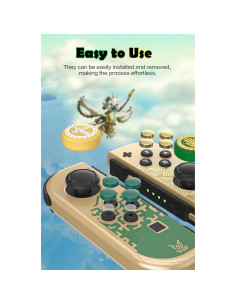 Tapas de agarre para pulgar NANANINO Switch Zelda Verde 2