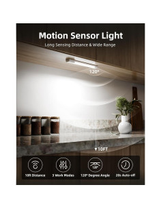 EZVALO Luz de Armario Inalámbrica 30 LED Recargable 20cm 2