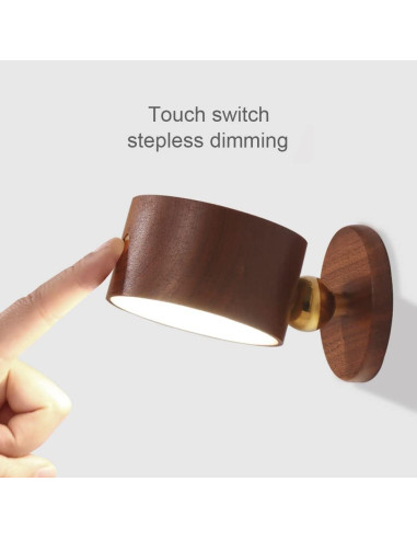 Aplique de Pared LED Inalámbrico Sapele con Carga USB