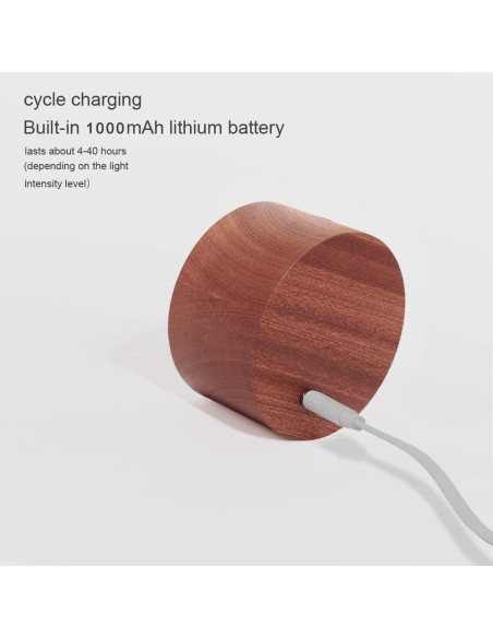 Aplique de Pared LED Inalámbrico Sapele con Carga USB