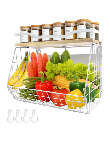 Estante Magnético bealy para Refrigerador 35.1x29.5cm Blanco