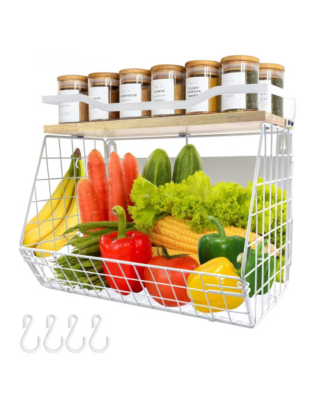 Estante Magnético bealy para Refrigerador 35.1x29.5cm Blanco