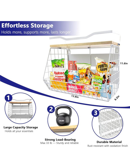 Estante Magnético bealy para Refrigerador 35.1x29.5cm Blanco