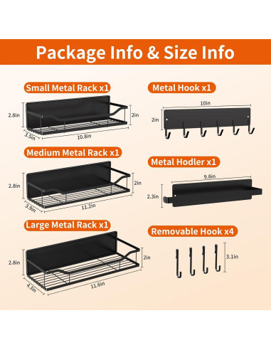 Estantes Magnéticos MIMIyasha - Paquete de 5 para Lavadora