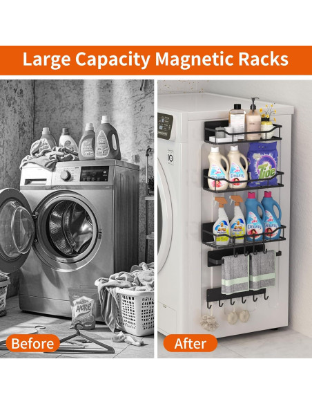 Estantes Magnéticos MIMIyasha - Paquete de 5 para Lavadora