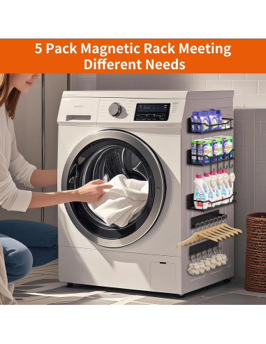 Estantes Magnéticos MIMIyasha - Paquete de 5 para Lavadora