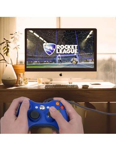 Gamepad USB con Cable USonline911 para Xbox 360 y PC