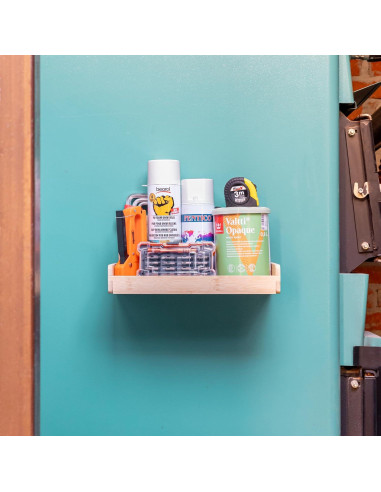 Estante Magnético de Bambú Ezemtos 15 cm Profundidad 9 kg