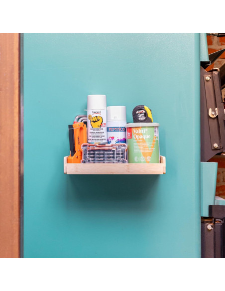 Estante Magnético de Bambú Ezemtos 15 cm Profundidad 9 kg