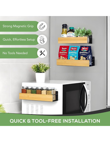 Estante Magnético para Especias Arrietta Home - 2 Piezas