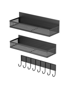 Estante de Especias Magnético Vbvbip 3 en 1 con Ganchos