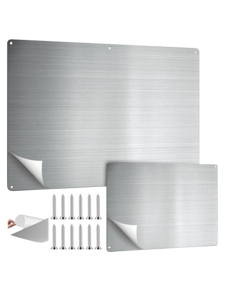 Paquete de 2 Tableros Magnéticos Inoxidable MorningRo 44.5x29.2cm