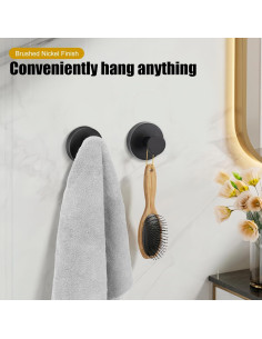 Ganchos de Ventosa Hamtima para Toallas - Alta Resistencia (2 Piezas) 2