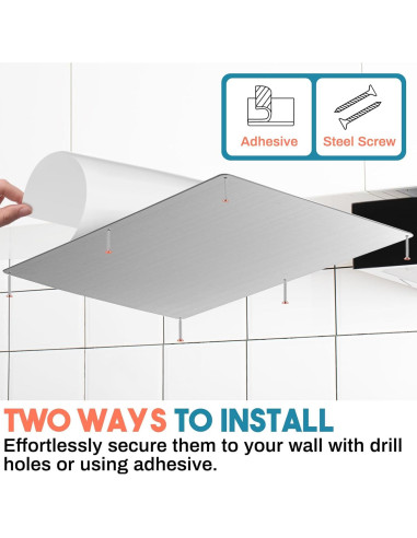 Paquete de 2 Tableros Magnéticos Inoxidable MorningRo 44.5x29.2cm