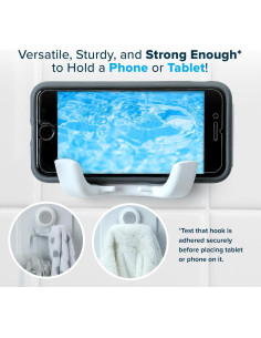 Gancho de Succión SlipX Solutions 5 kg para Ducha y Espejo 2