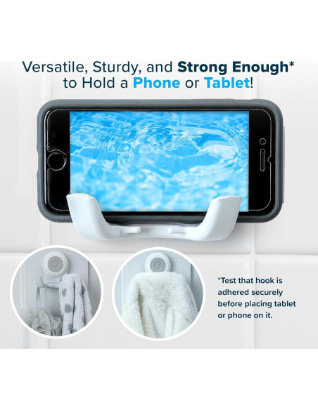 Gancho de Succión SlipX Solutions 5 kg para Ducha y Espejo