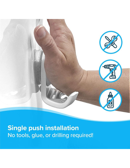 Gancho de Succión SlipX Solutions 5 kg para Ducha y Espejo